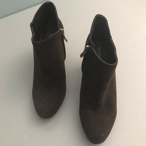 BCBG Brown Suede Ankle Boot 7.5